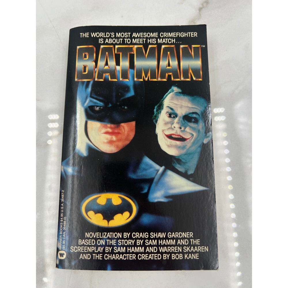 Batman Novelization Craig Shaw Gardner 1989 Movie Tie-In Paperback Warner Books